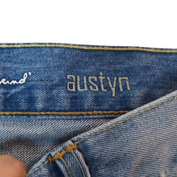7 Seven For All Mankind Austyn Men's Jeans 34x29 Blue Relaxed Straight Leg USA - Picture 4 of 12